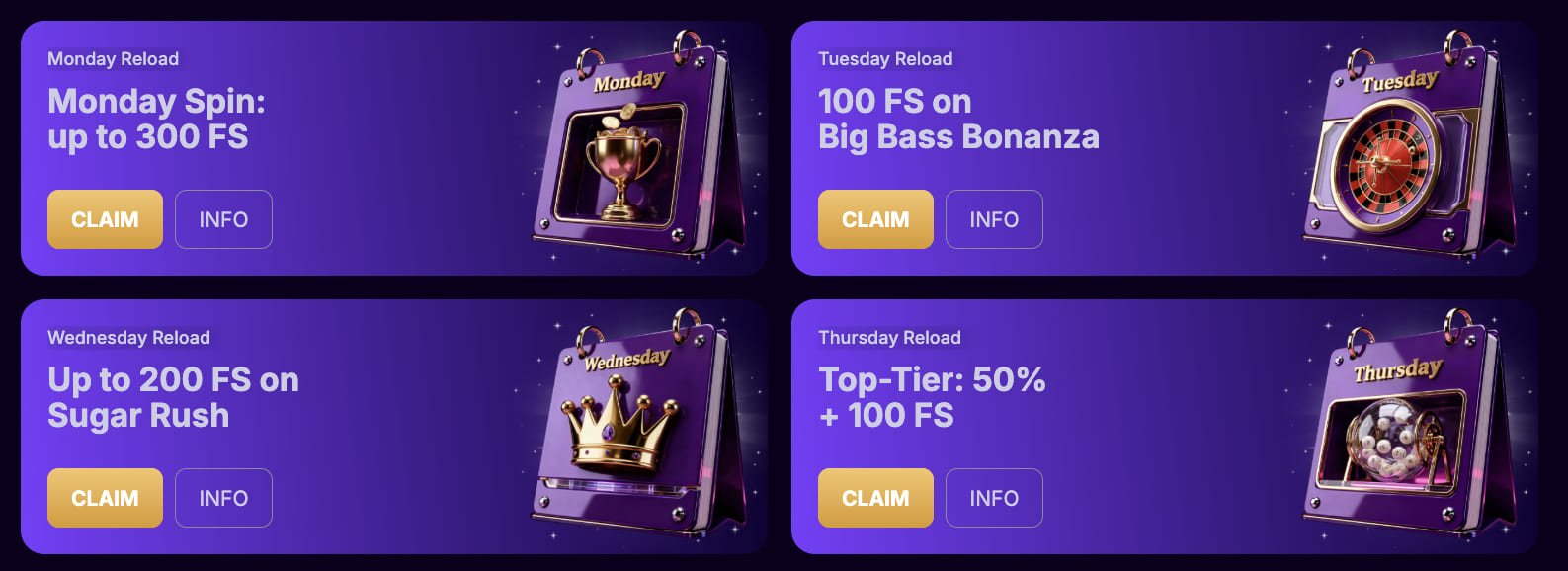 Weekly Bonuses